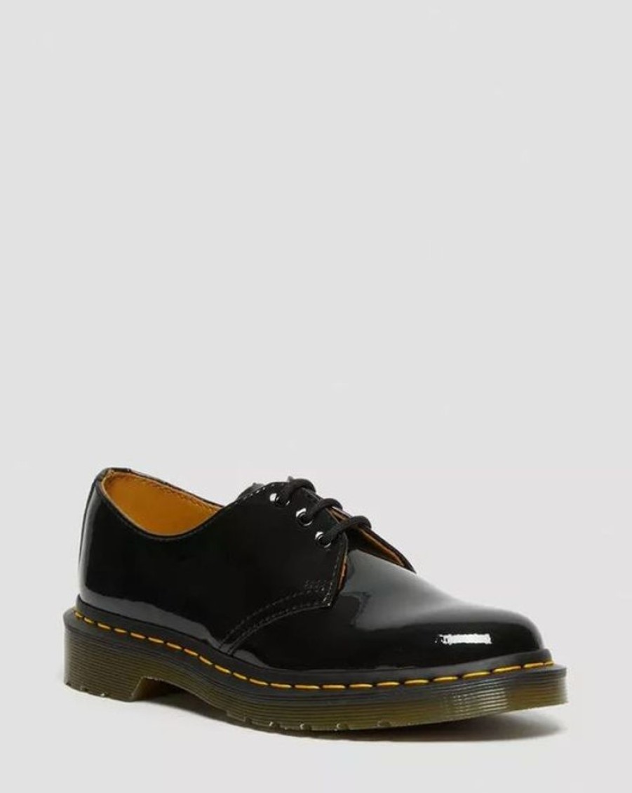 Women DR. MARTENS Casual Footwear | Dr. Martens- Women'S 1461 Boot Black Patent Lamper