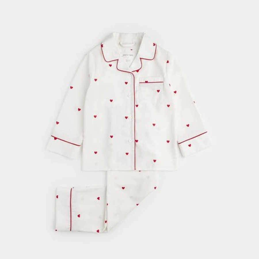 Kid PETIT LEM Sleepwear | Petit Lem- Big Kids Woven Pj Set Off White