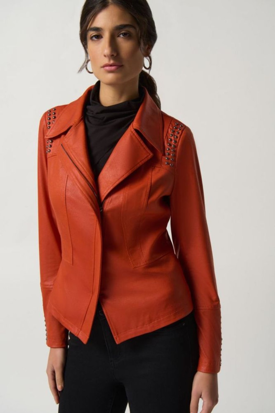 Women JOSEPH RIBKOFF Coats & Jackets | Joseph Ribkoff- Women'S Knotched Jacket Tandori