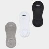 Women UGGS Intimates | Ugg- Ladies Stela No Show 3 Pack Socks Wht-Grey-Blk