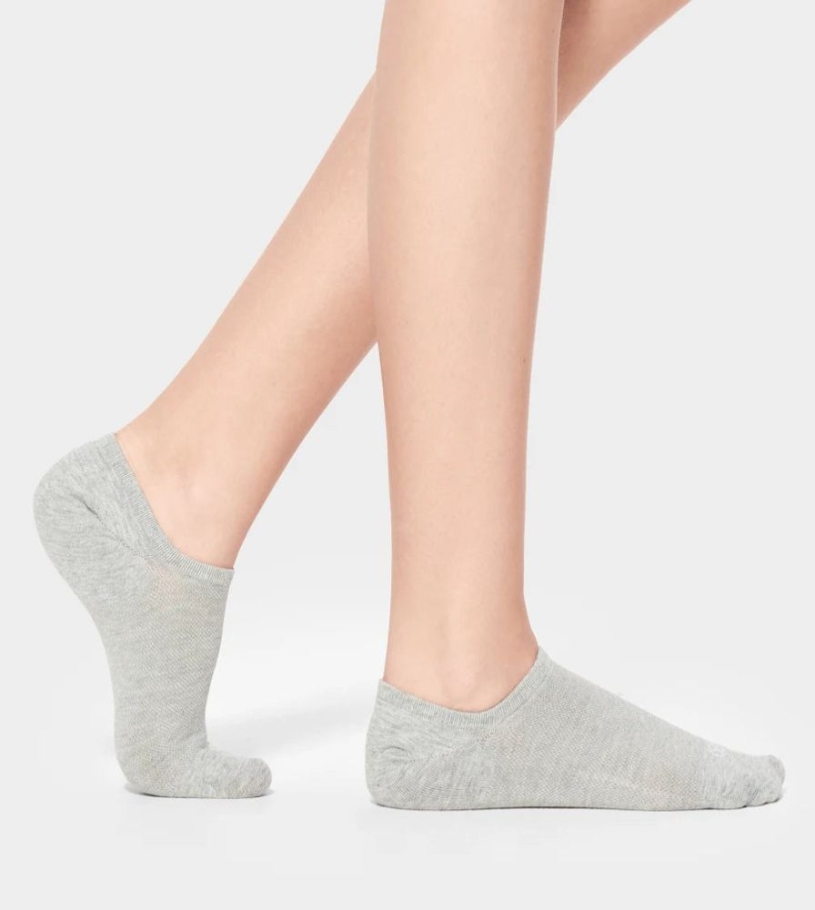 Women UGGS Intimates | Ugg- Ladies Stela No Show 3 Pack Socks Wht-Grey-Blk