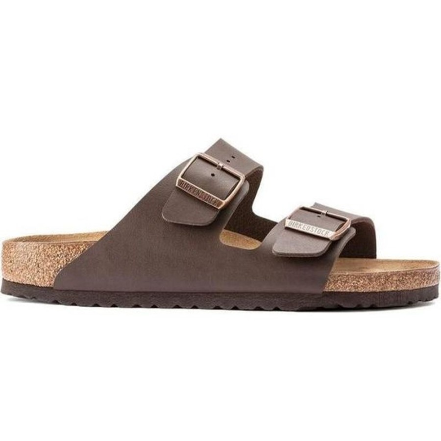 Women BIRKENSTOCK Sandals | Birkenstock- Arizona Soft Footbed Birko-Flor Sandal Dark Brown