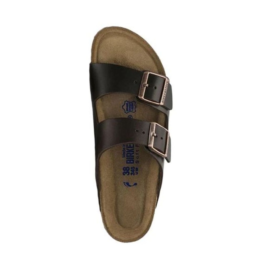 Women BIRKENSTOCK Sandals | Birkenstock- Arizona Soft Footbed Birko-Flor Sandal Dark Brown