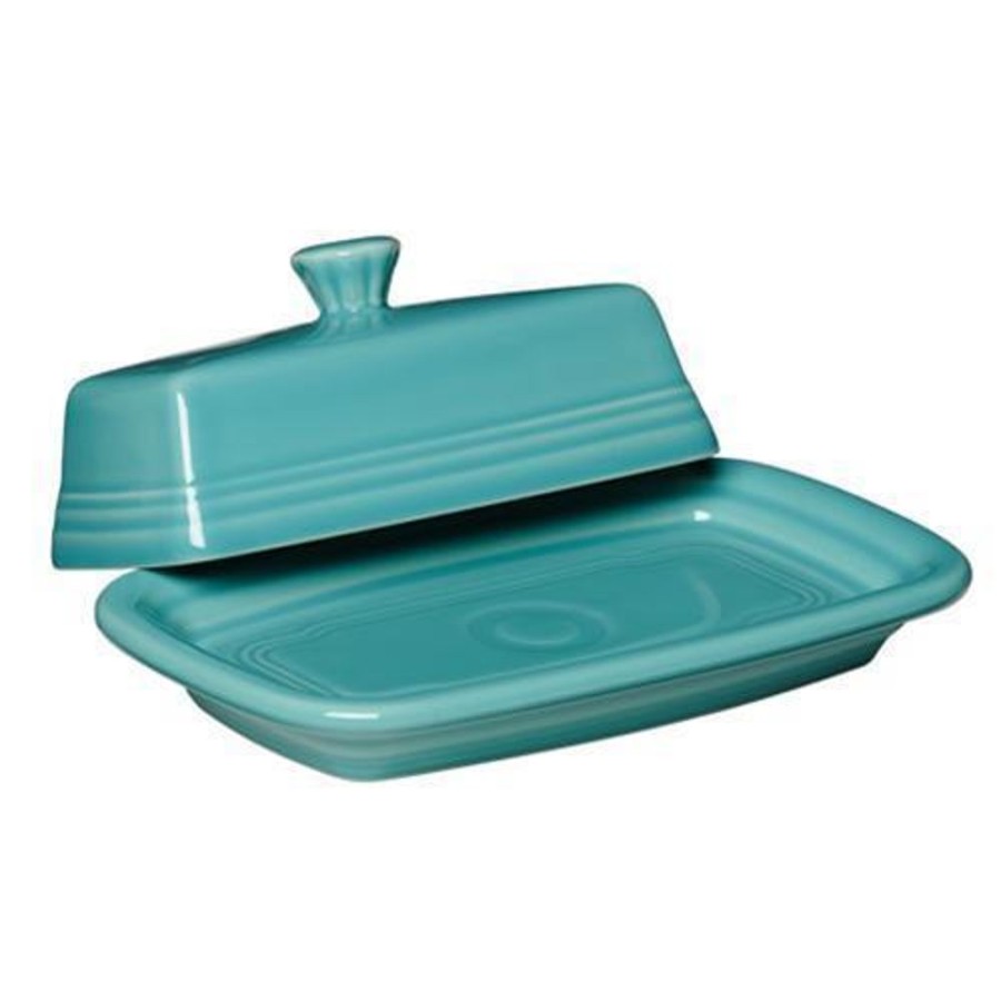 Cottage Kitchen FIESTA Dinnerware | Fiesta-Turquoise Xl Butter Dish