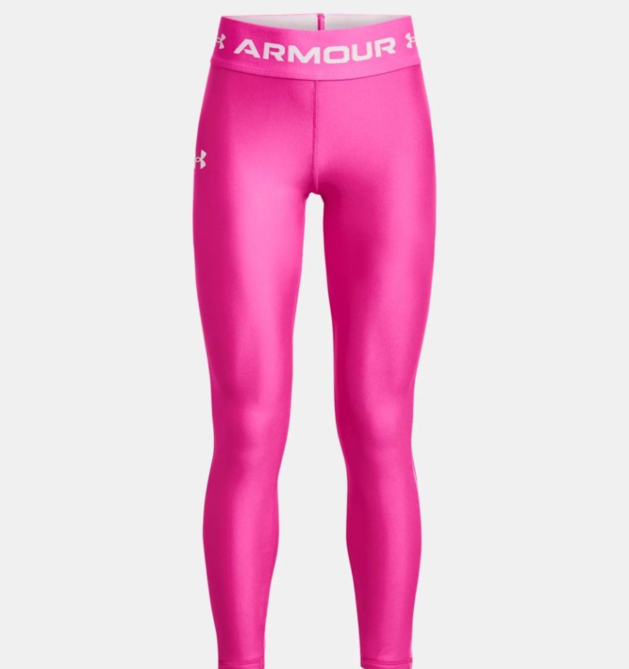 Kid UNDER ARMOUR Bottoms | Under Armour- Girls' Heatgear® Leggings Pink