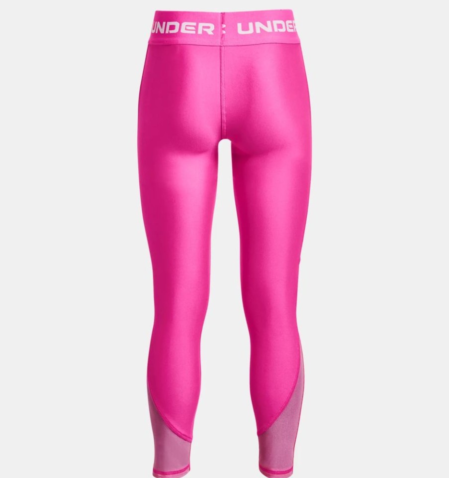 Kid UNDER ARMOUR Bottoms | Under Armour- Girls' Heatgear® Leggings Pink