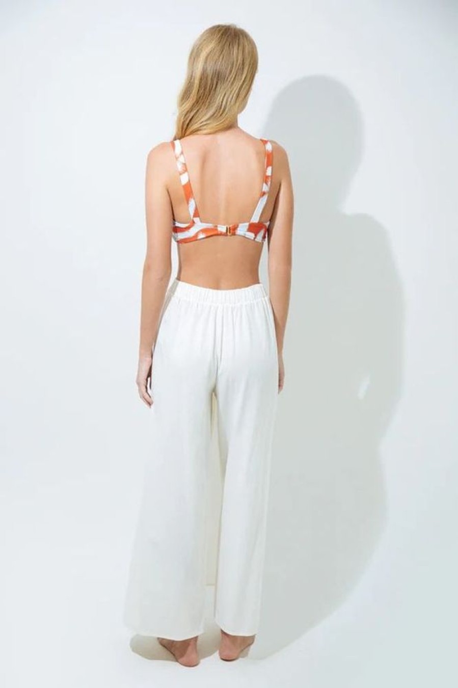 Women MAR DE LUA Cover-Ups | Mar De Lua- Women'S Lua 658 Pant Ivory