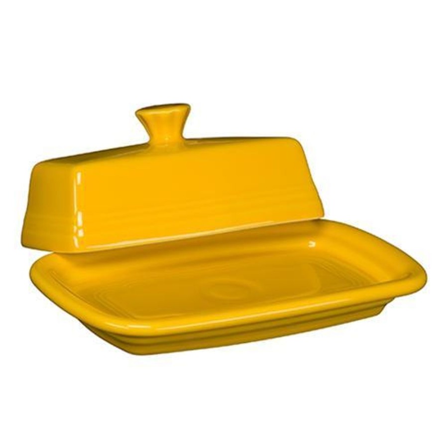 Cottage Kitchen FIESTA Dinnerware | Fiesta Ware- Xl Butter Dish Daffodil