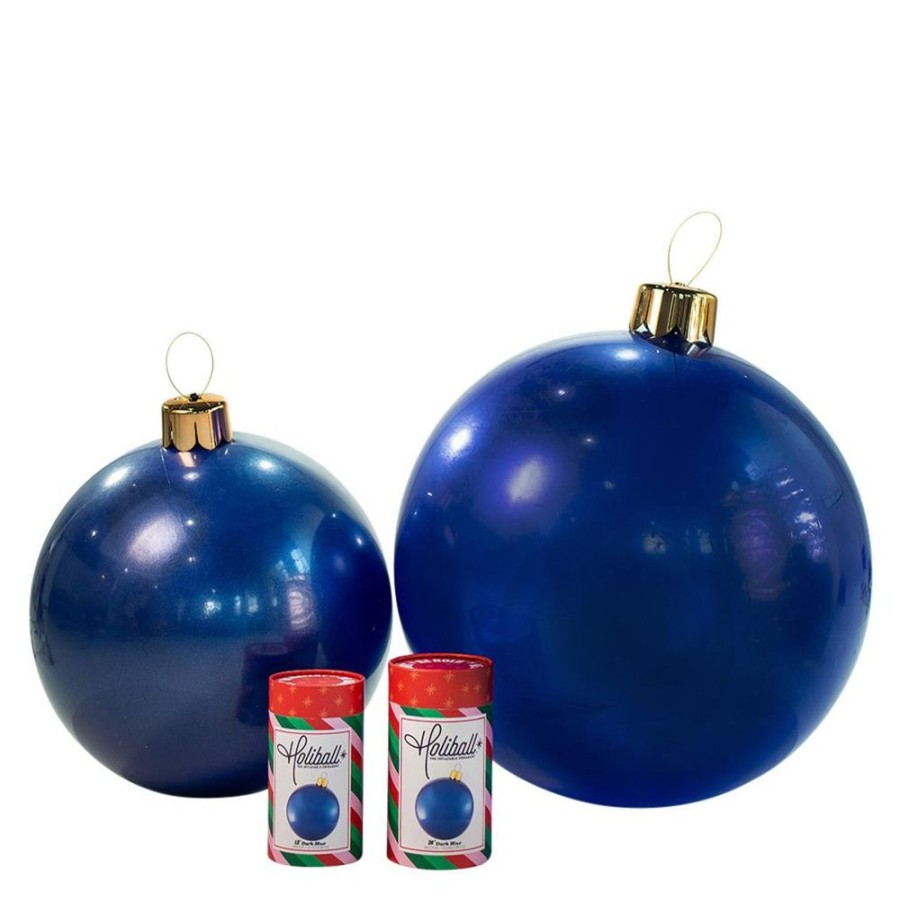 Cottage Kitchen HOLIBALL Ornaments | Holiball- 30" Dark Blue Inflatable Ball