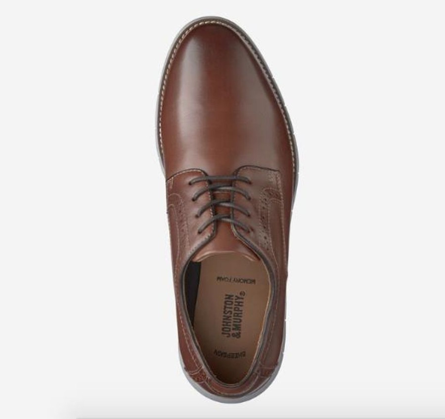 Men JOHNSTON & MURPHY Dress Shoes | Johnston & Murphy-Holden Plain Toe Brown