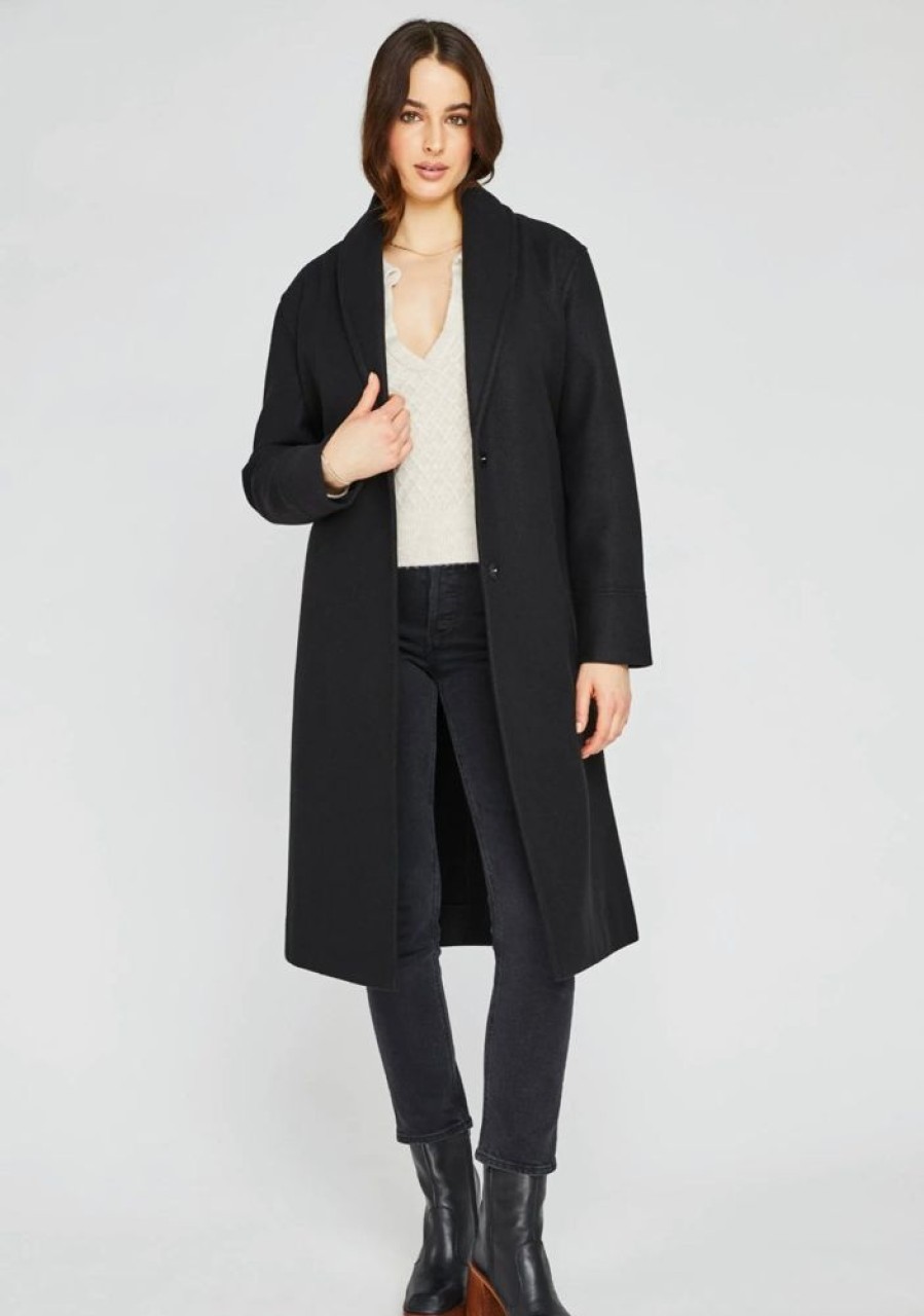 Women GENTLE FAWN Coats & Jackets | Gentle Fawn- Women'S Bennet Coat Black