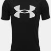 Kid UNDER ARMOUR Tops | Under Armour- Boys' Ua Tech™ Big Logo Short Sleeve Black