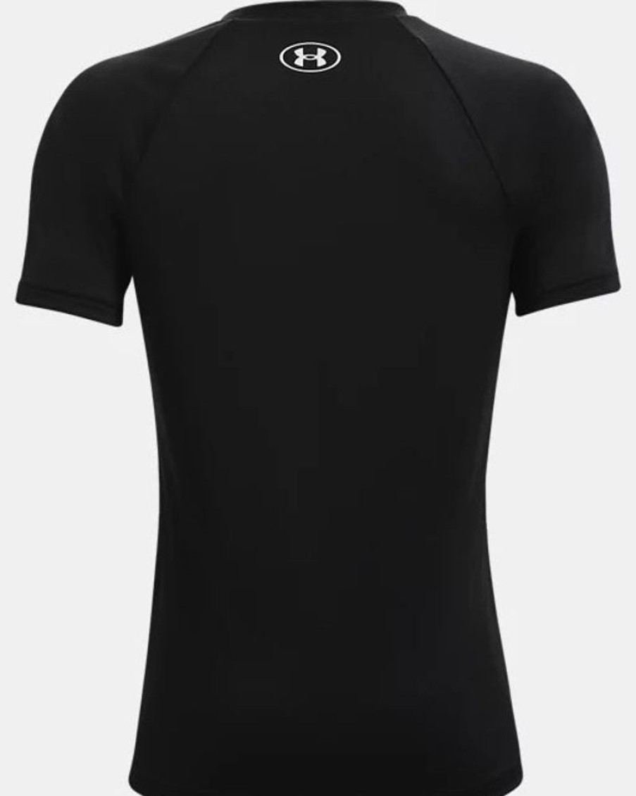 Kid UNDER ARMOUR Tops | Under Armour- Boys' Ua Tech™ Big Logo Short Sleeve Black