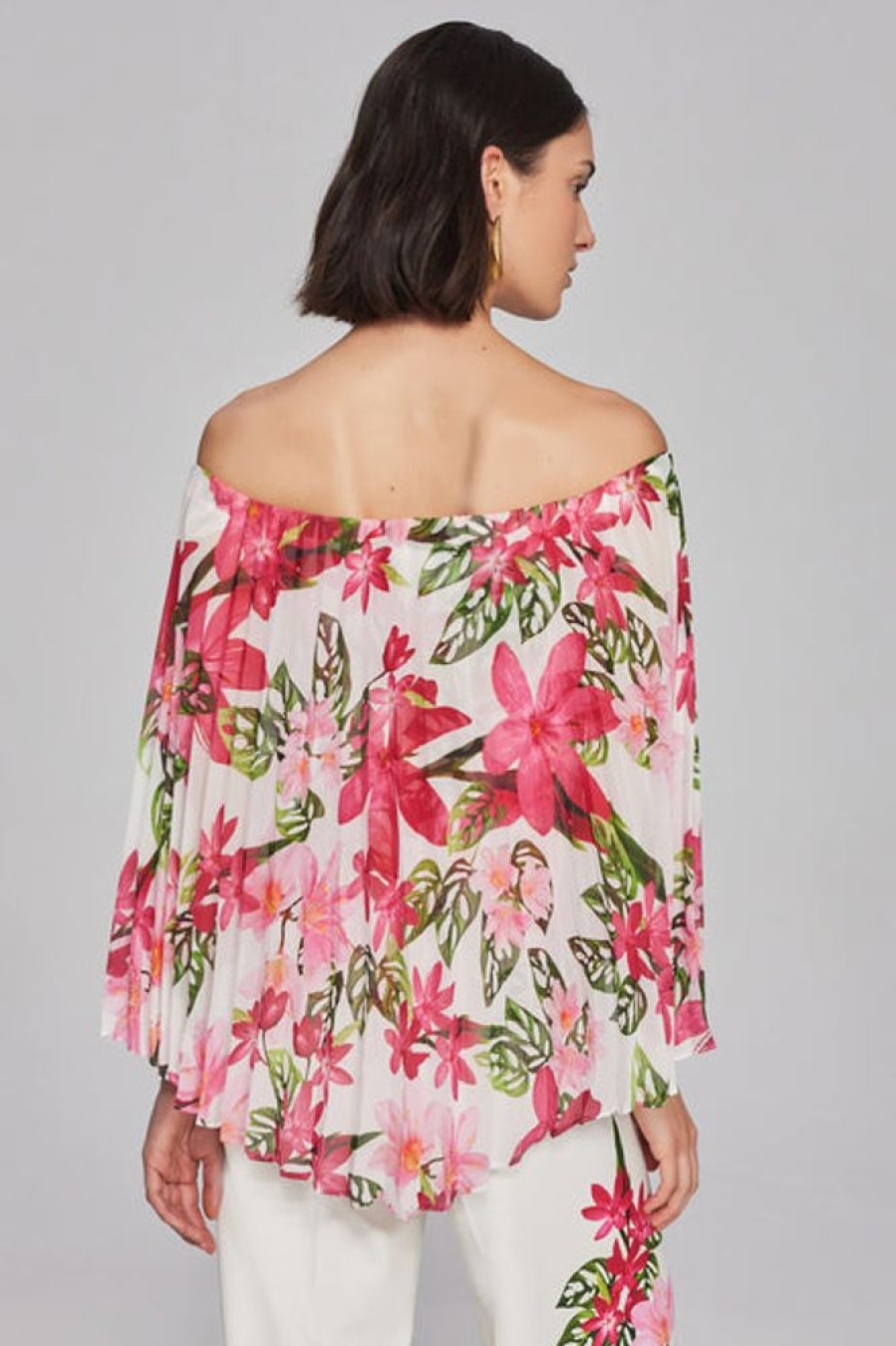 Women JOSEPH RIBKOFF Tops | Joseph Ribkoff- Floral Print Top Vanilla-Multi