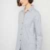 Women BYLYSE Tops | Bylyse- Women'S Button Shirt Grey