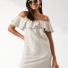 Women TOMMY BAHAMA Cover-Ups | Tommy Bahama- Women'S Off The Shoulder Dress