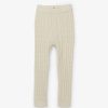 Kid HATLEY Bottoms | Hatley- Baby Cream Cable Knit Tights Cami Lace