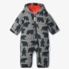 Kid HATLEY Sets | Hatley- Baby Wild Bears Snowsuit Charcoal