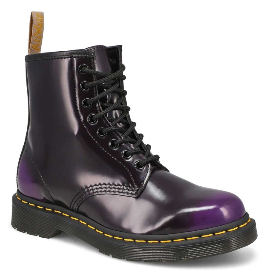 Women DR. MARTENS Casual Footwear | Dr. Martens- Women'S Vegan 1460 Boot Black-Rich Purple