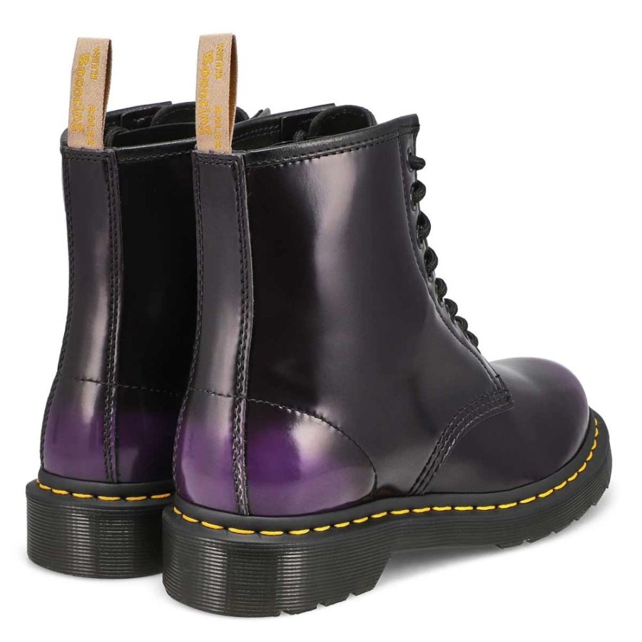 Women DR. MARTENS Casual Footwear | Dr. Martens- Women'S Vegan 1460 Boot Black-Rich Purple