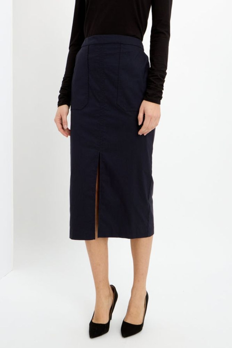 Women JOSEPH RIBKOFF Bottoms | Joseph Ribkoff- Midi Pencil Skirt