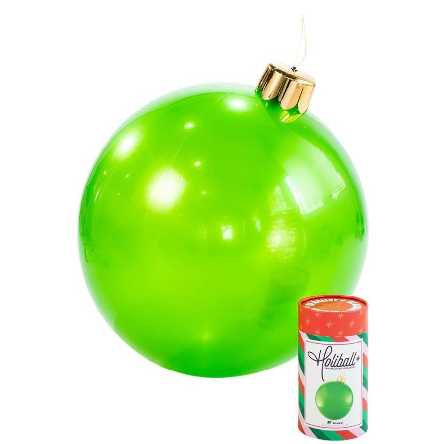 Cottage Kitchen HOLIBALL Ornaments | Holiball- 18" Green Inflatable Ball