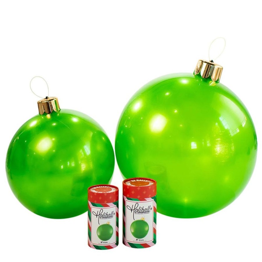 Cottage Kitchen HOLIBALL Ornaments | Holiball- 18" Green Inflatable Ball