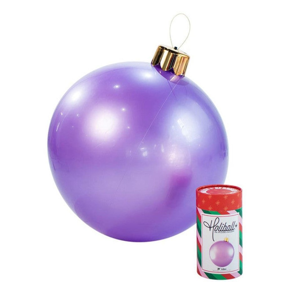 Cottage Kitchen HOLIBALL Ornaments | Holiball- 30" Lilac Inflatable Ball