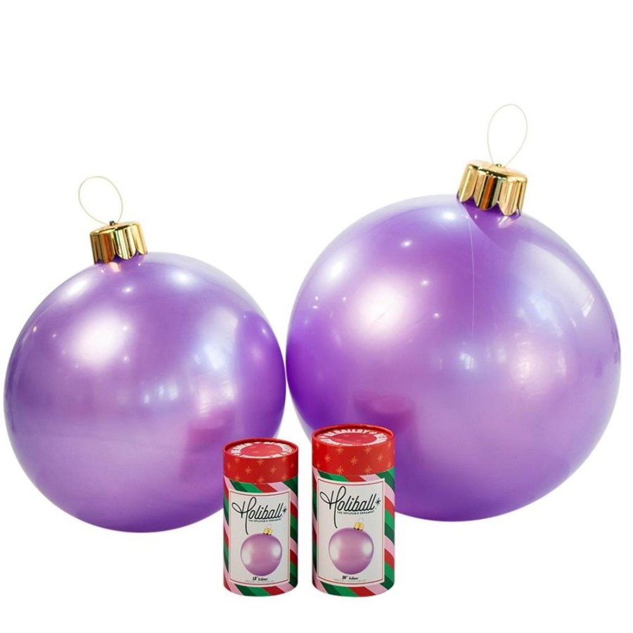 Cottage Kitchen HOLIBALL Ornaments | Holiball- 30" Lilac Inflatable Ball