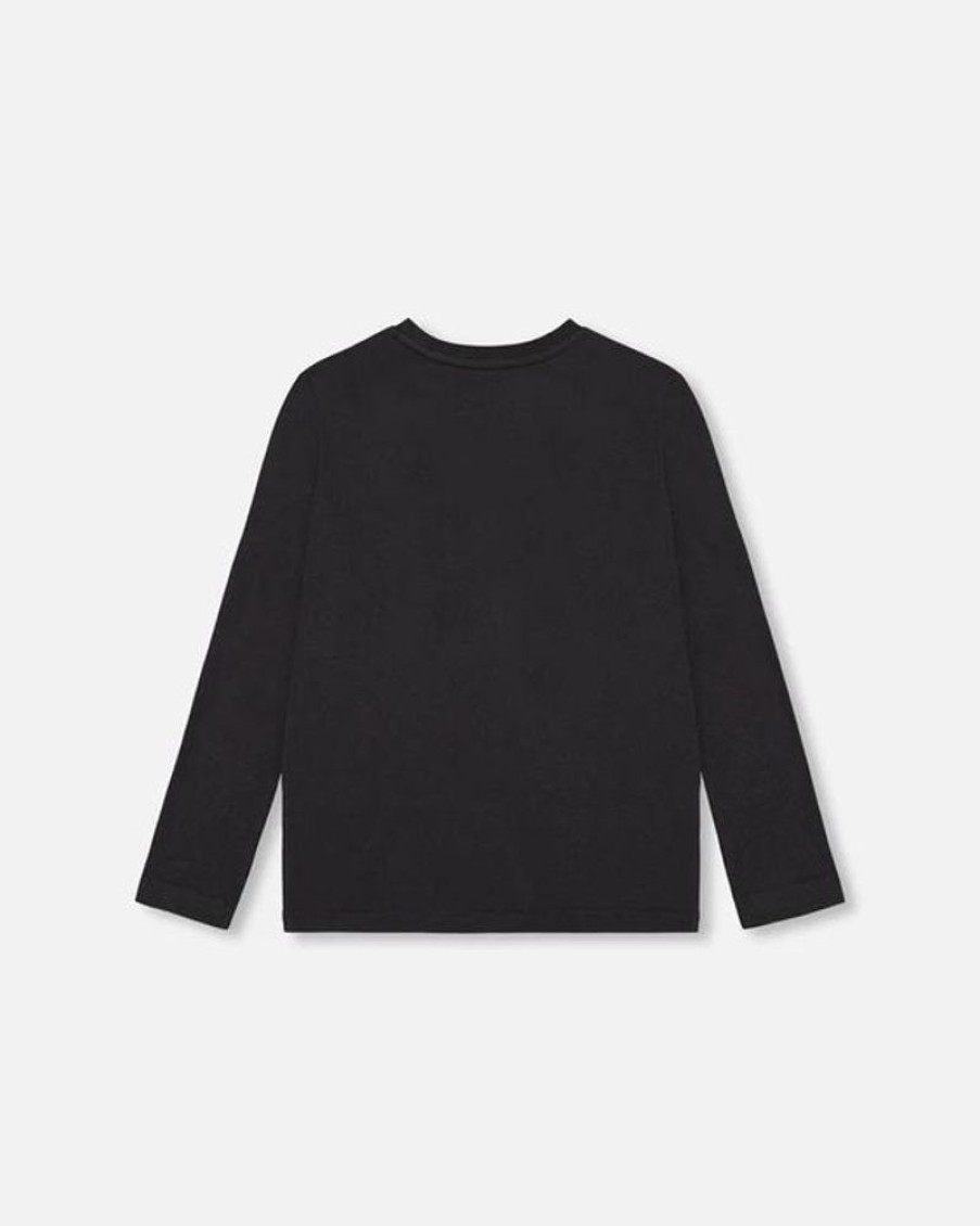 Kid DEUXPARDEUX Tops | Deux Par Deux- Big Kids Jersey T-Shirt Anthracite