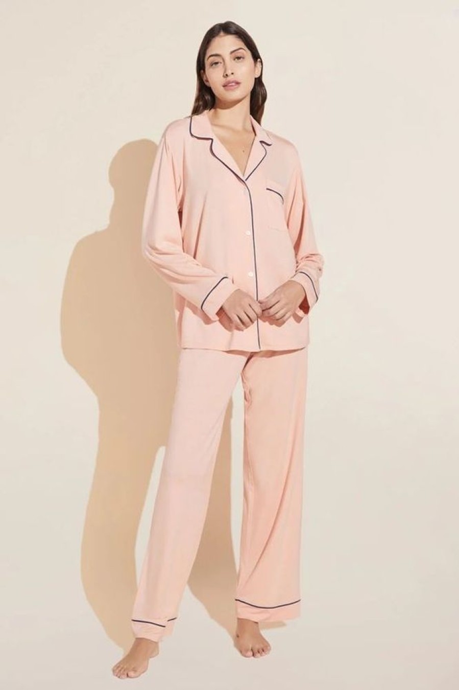 Women EBERJEY Sleepwear & Lounge | Eberjey- Ladies Gisele Tencel™ Modal Long Pj Set