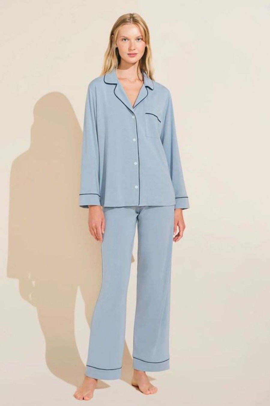 Women EBERJEY Sleepwear & Lounge | Eberjey- Ladies Gisele Tencel™ Modal Long Pj Set