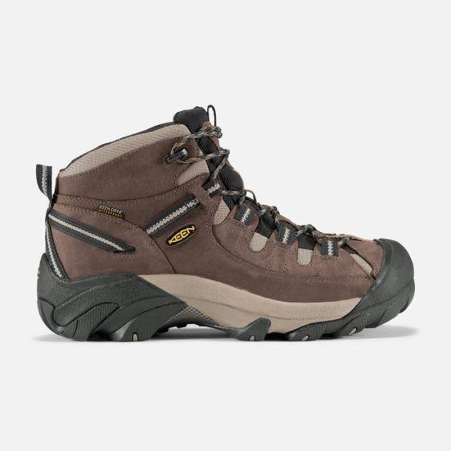 Men KEEN Sneakers | Keen- Men'S Targhee Ii Waterproof Mid Wide Brown