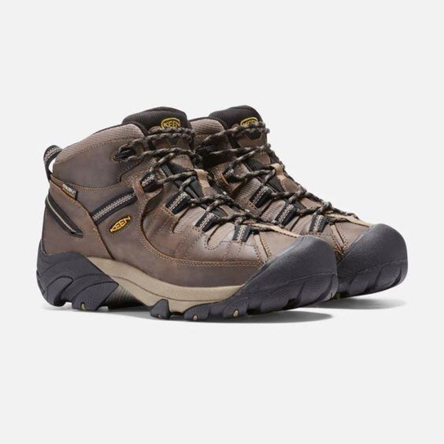 Men KEEN Sneakers | Keen- Men'S Targhee Ii Waterproof Mid Wide Brown