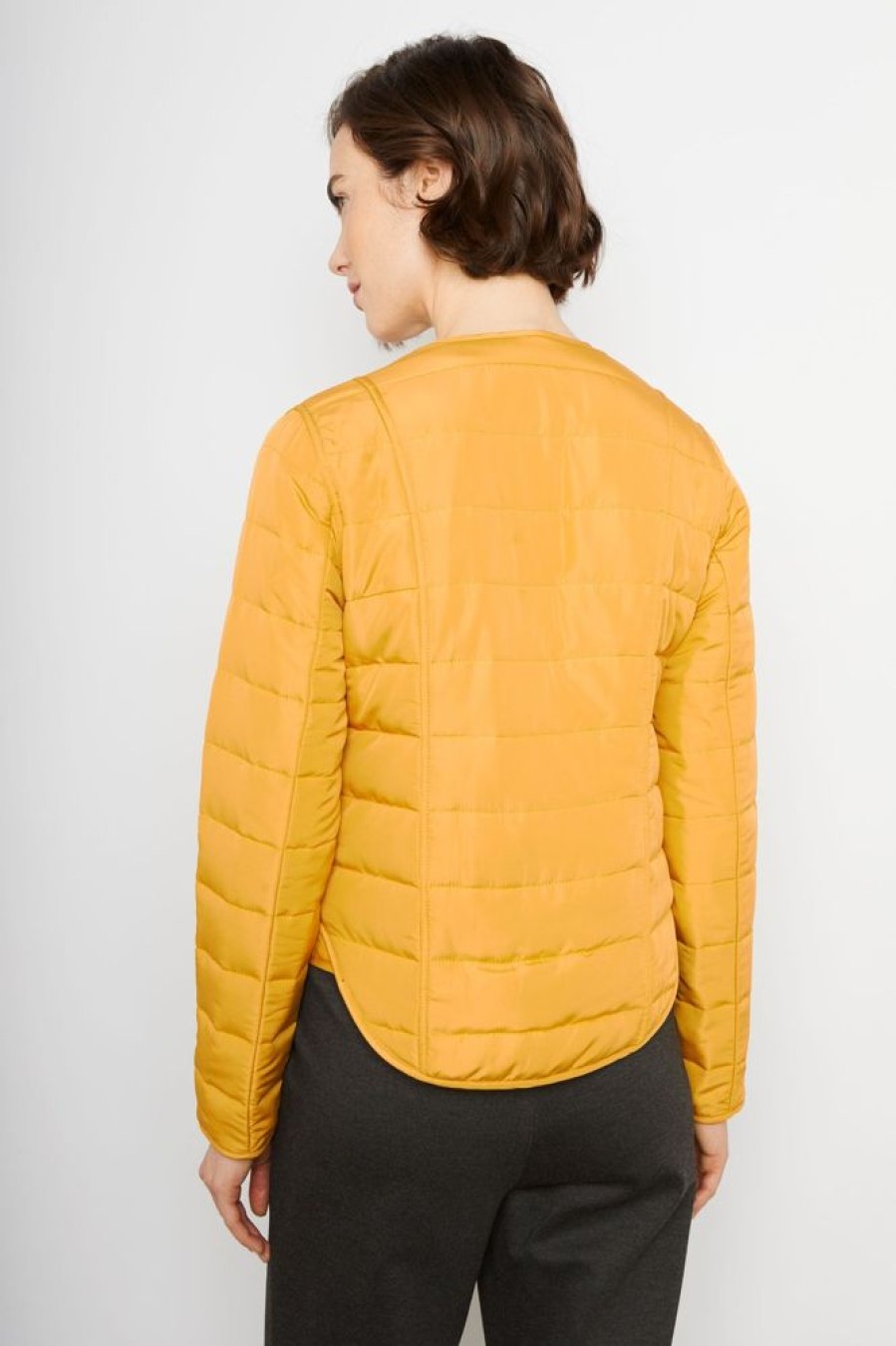 Women BYLYSE Coats & Jackets | Bylyse- Women'S Zippered Jacket Dijon