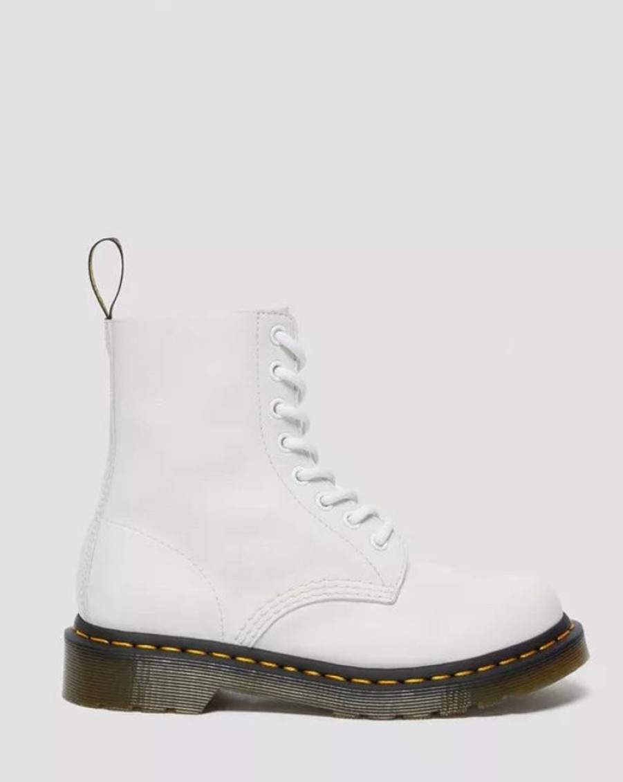 Women DR. MARTENS Casual Footwear | Dr. Martens- 1460 Women'S Pascal Virginia Leather Boots Optic White