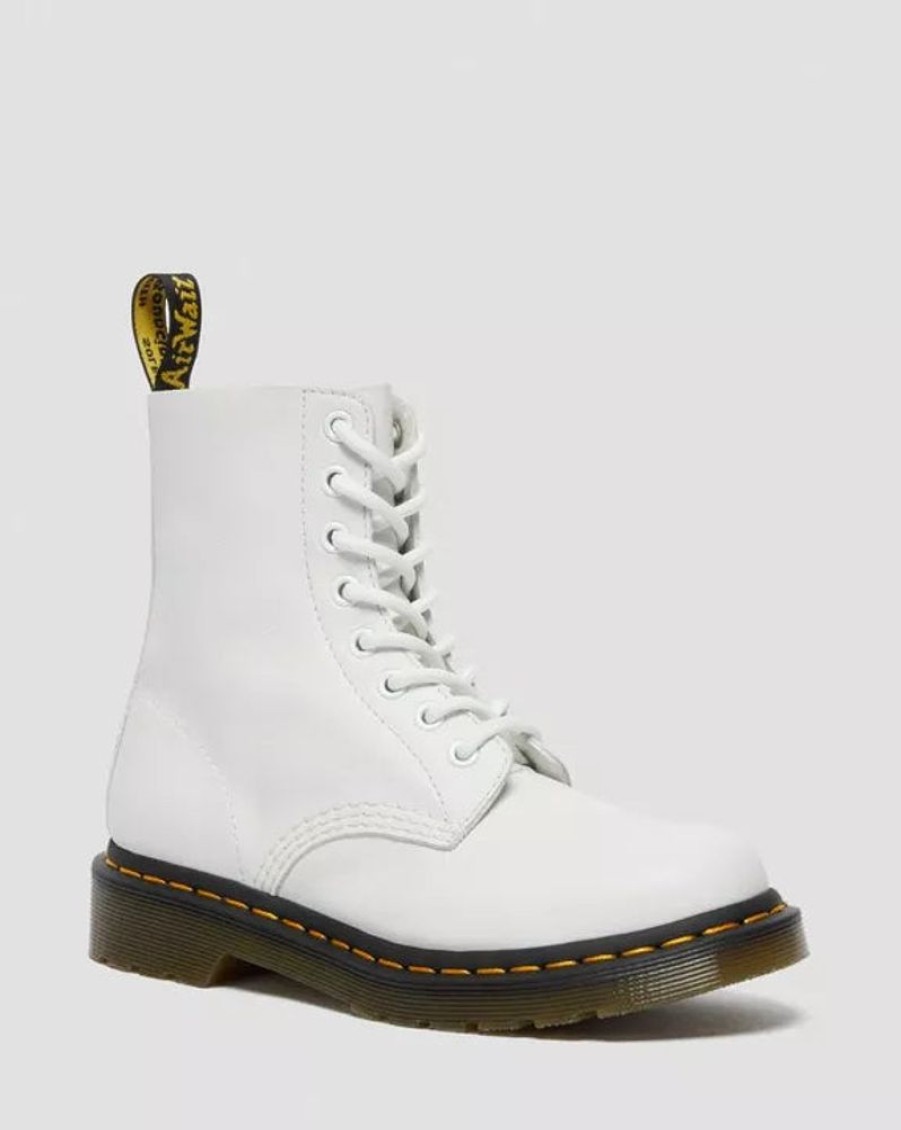 Women DR. MARTENS Casual Footwear | Dr. Martens- 1460 Women'S Pascal Virginia Leather Boots Optic White