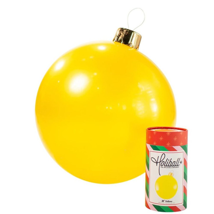 Cottage Kitchen HOLIBALL Ornaments | Holiball- 18" Yellow Inflatable Ball