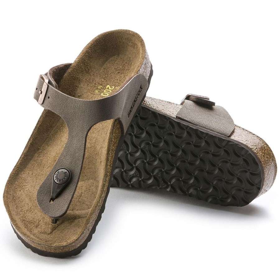 Women BIRKENSTOCK Sandals | Birkenstock-Women'S Gizeh Birko Mocha Nubuck