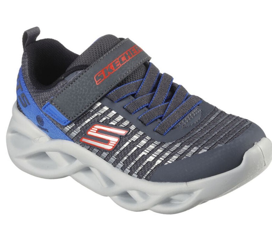 Kid SKECHERS Casual Footwear | Skechers- Kids Twisty Brights Athletic Shoe Navy