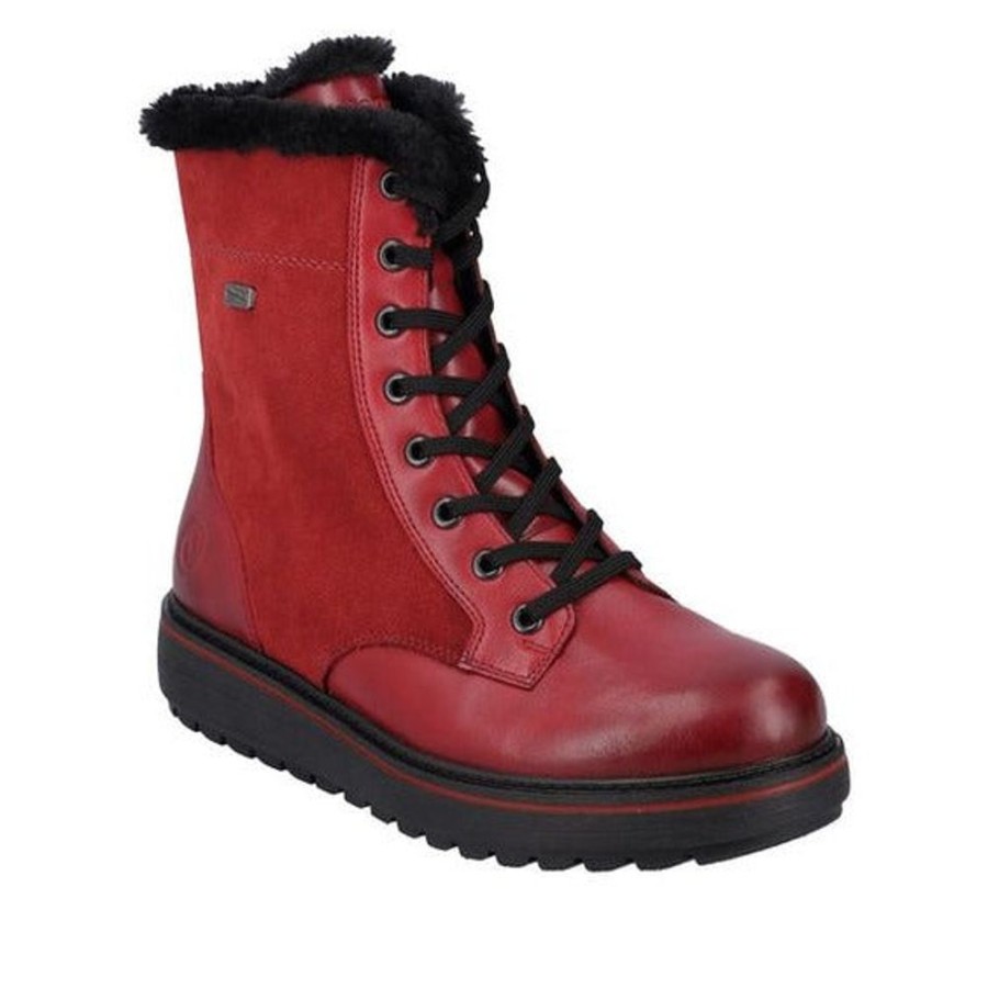 Women REMONTE Casual Footwear | Remonte- Women'S D0U76-35 Winter Boot Red