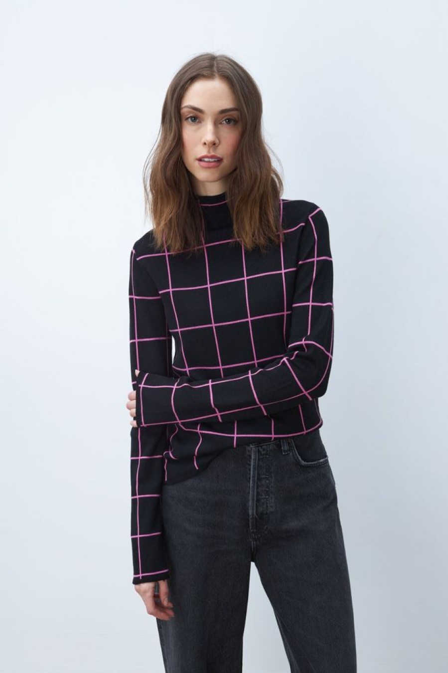 Women LINE Tops | Line- Ladies Piera Top Azalea Check