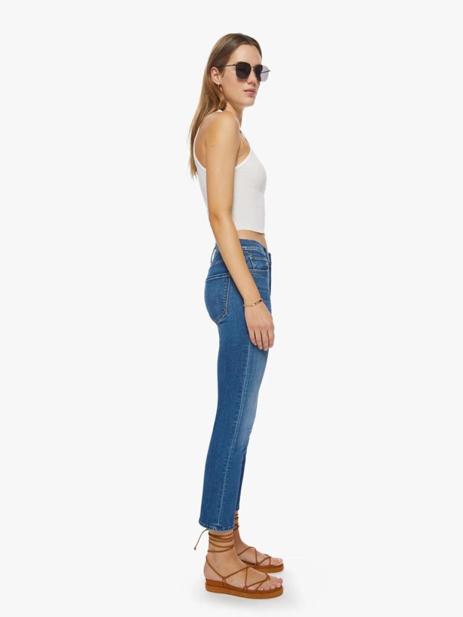 Women MOTHER Bottoms | Mother Denim- Women'S Mid Rise Rider Jeans Right On