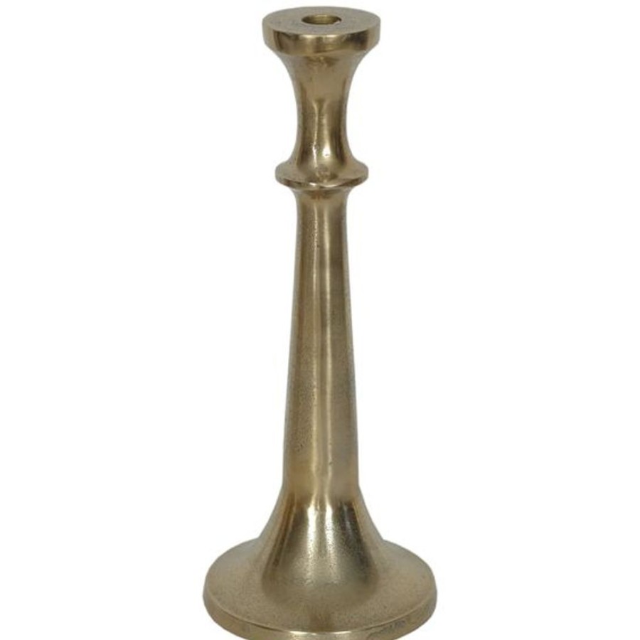 Cottage Kitchen INDIA HOUSE Decor | India House- Aluminum Taper Candle Holder 14"