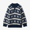 Kid HATLEY Tops | Hatley- Kids Winter Knit Mock Neck Sweater Multi