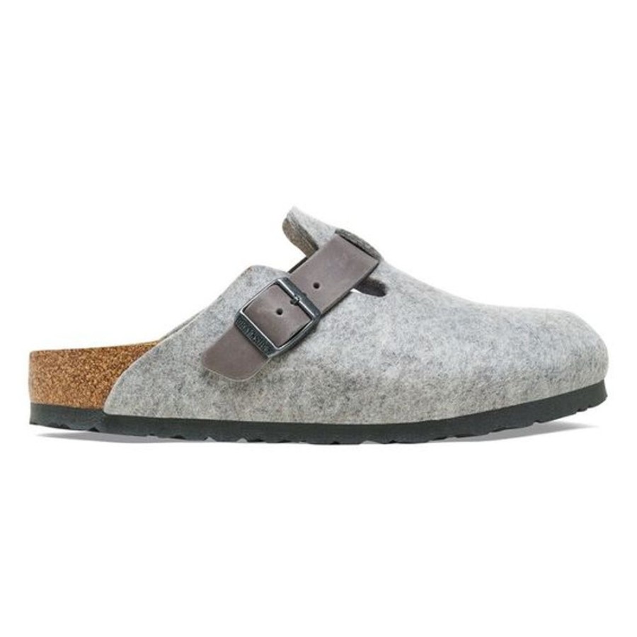 Women BIRKENSTOCK Casual Footwear | Birkenstock- Women'S Boston Shoe Light Grey