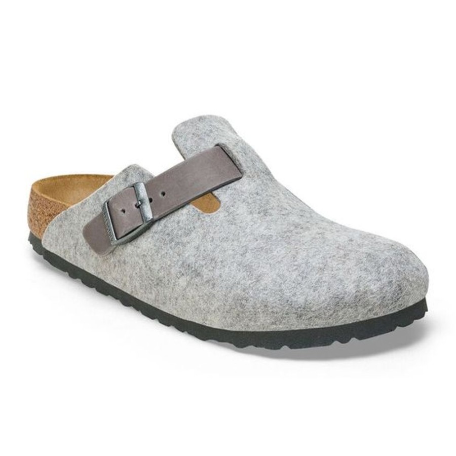 Women BIRKENSTOCK Casual Footwear | Birkenstock- Women'S Boston Shoe Light Grey