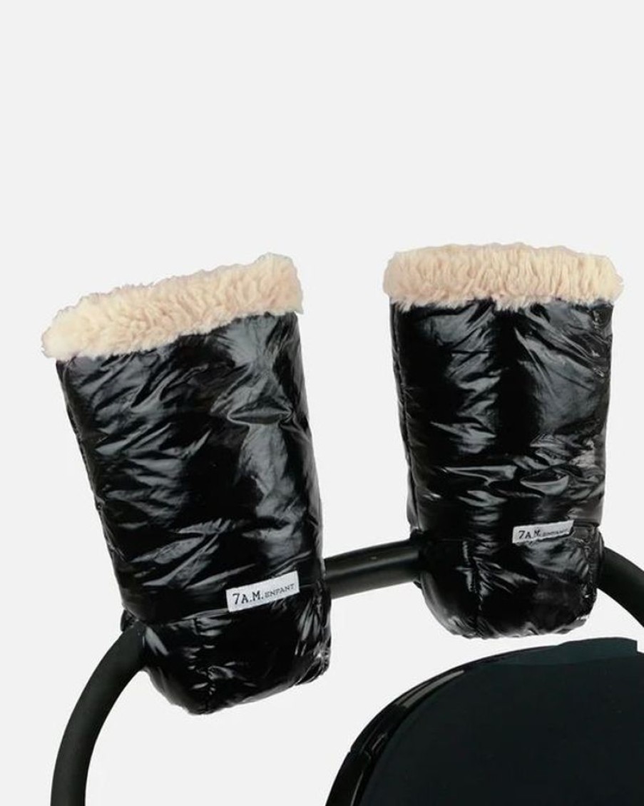 Kid 7AMENFANT Gloves | 7Am Enfant- Stroller Warmmuffs Polar Black Polar