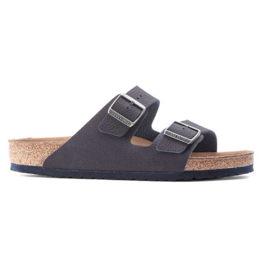 Men BIRKENSTOCK Sandals | Birkenstock- Men'S Arizona Vegan Sandal Desert Dust Indigo