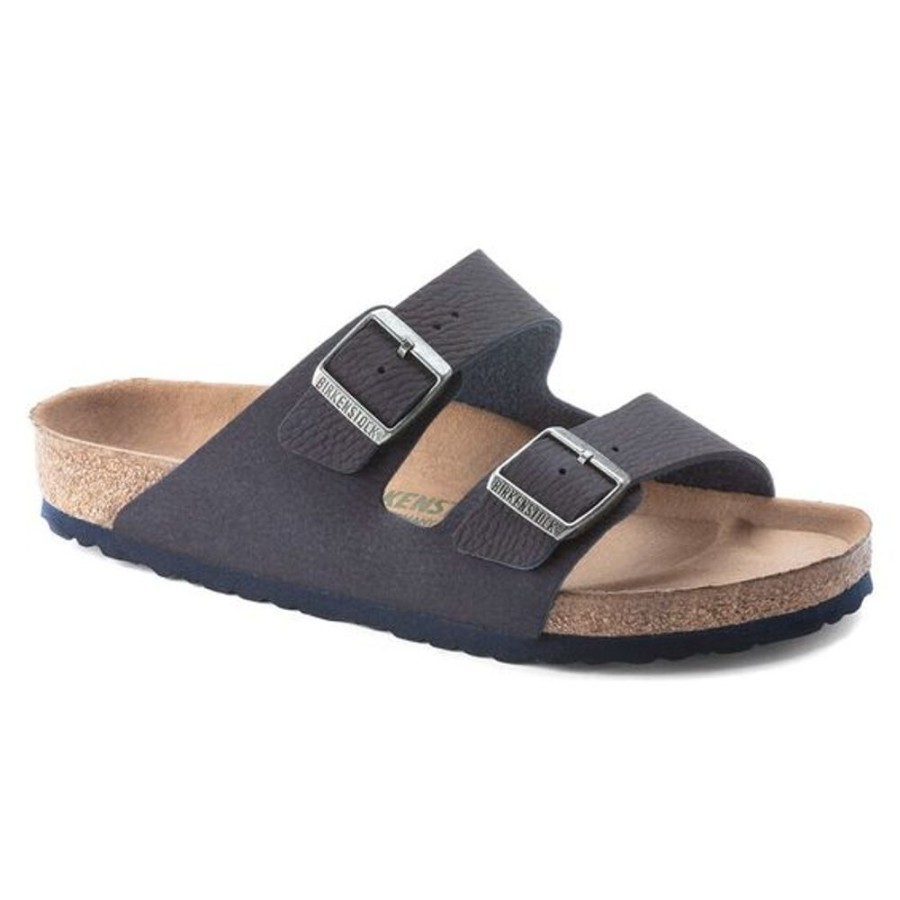 Men BIRKENSTOCK Sandals | Birkenstock- Men'S Arizona Vegan Sandal Desert Dust Indigo